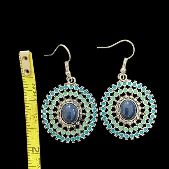 Boho Mosaic Turquoise ( in color) Dangle Earrings New Jewelry choose 3 f… - Picture 4 of 6